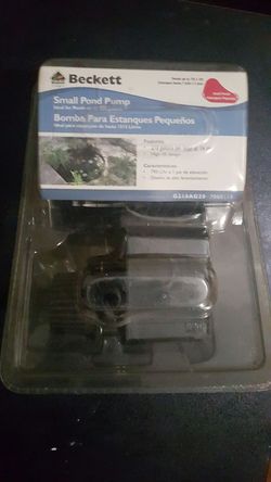 Small pond pump