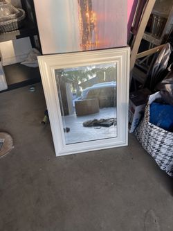 White Vanity Mirror