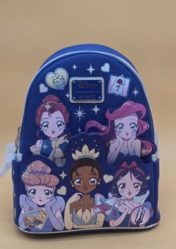 Loungefly Disney Princess Manga Style Mini Backpack