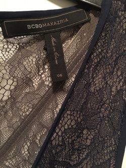 BCBG navy gown /dress