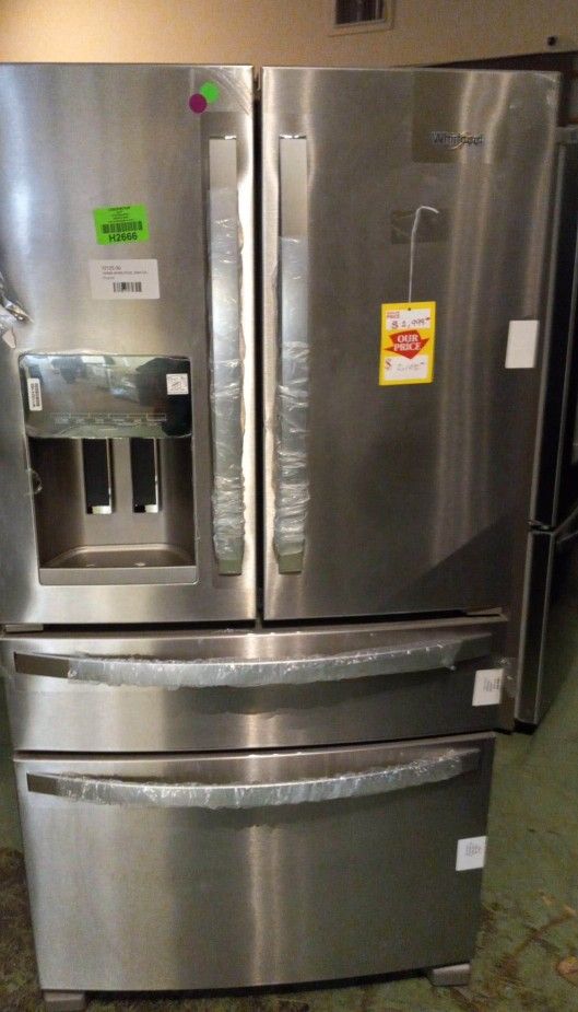 WHIRLPOOL WRX735SDHZ 24.5cu ft 4Door 36in French Door Refrigerator