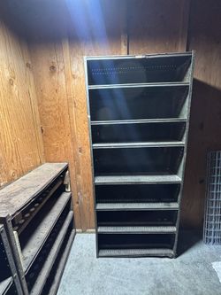 Heavy Duty Old Military Shelving.