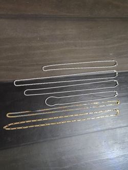 Lot of 925 italian silver necklaces for sale