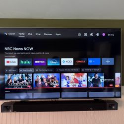 Sony 55" X900H TV + Klipsch Cinema 600 Sound Bar System (3.1)