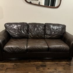 Faux Leather Sofa Set - FREE