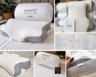 New ANVO Memory Foam Cervical Neck Pillow – Orthopedic Ergonomic Pillow