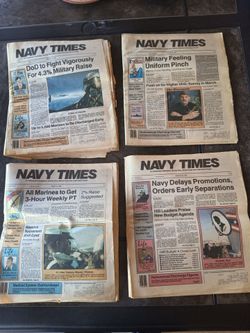 Navy Times newspaper 1988