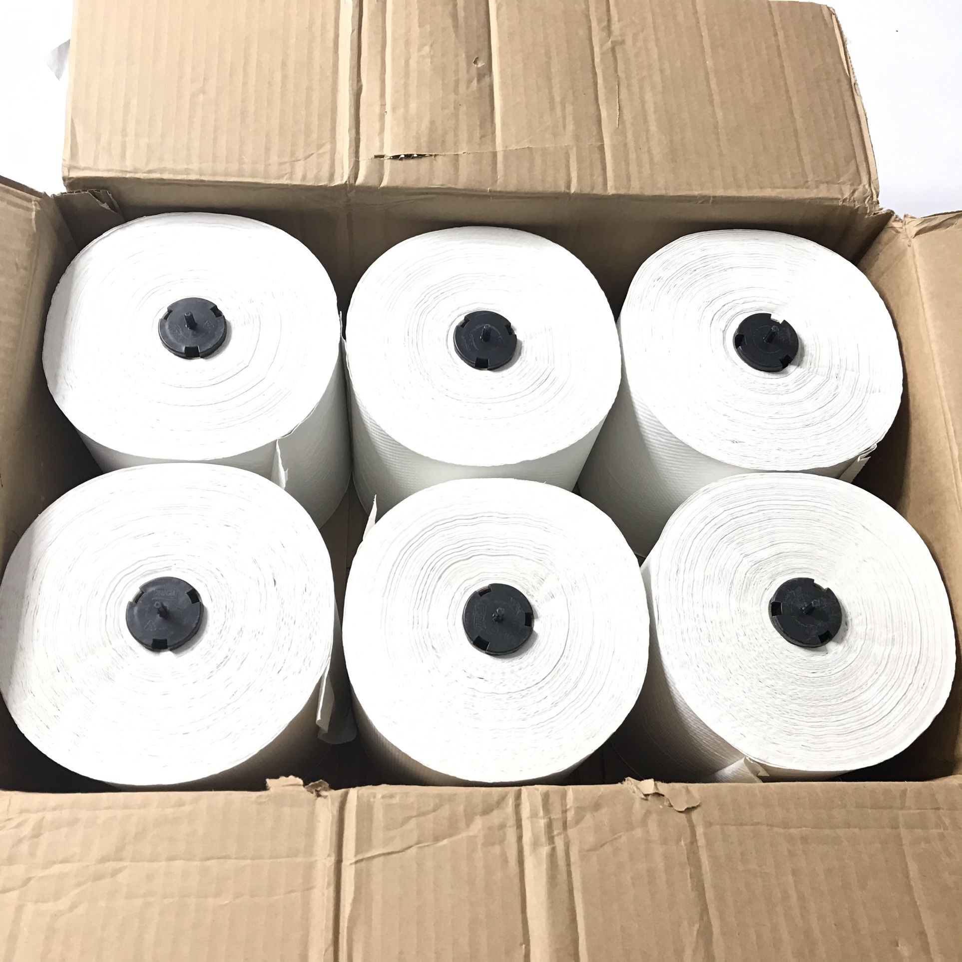 Case of 6 Tork Matic Advanced Paper Towel Roll H1 Hand Towel 290089 White 