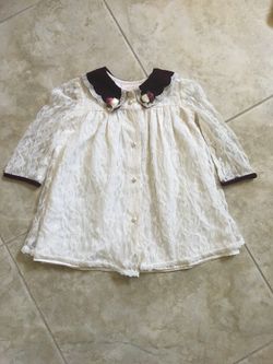 Cute Baby Girl All Lace Top
