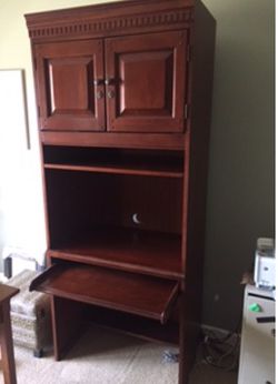 Solid Wood Computer Hutch or Desk