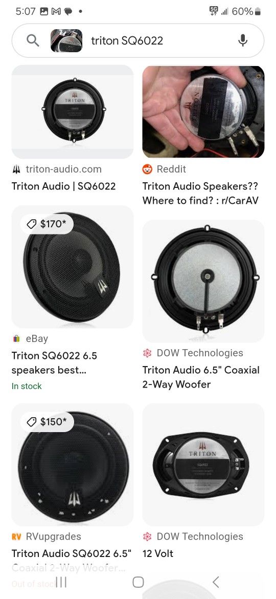 Triton 6.5 Inch Door Speakers Like New