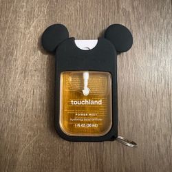 touchland peach sanitizer and holder