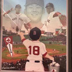 Framed Daisuke Matsuzaka 8x10