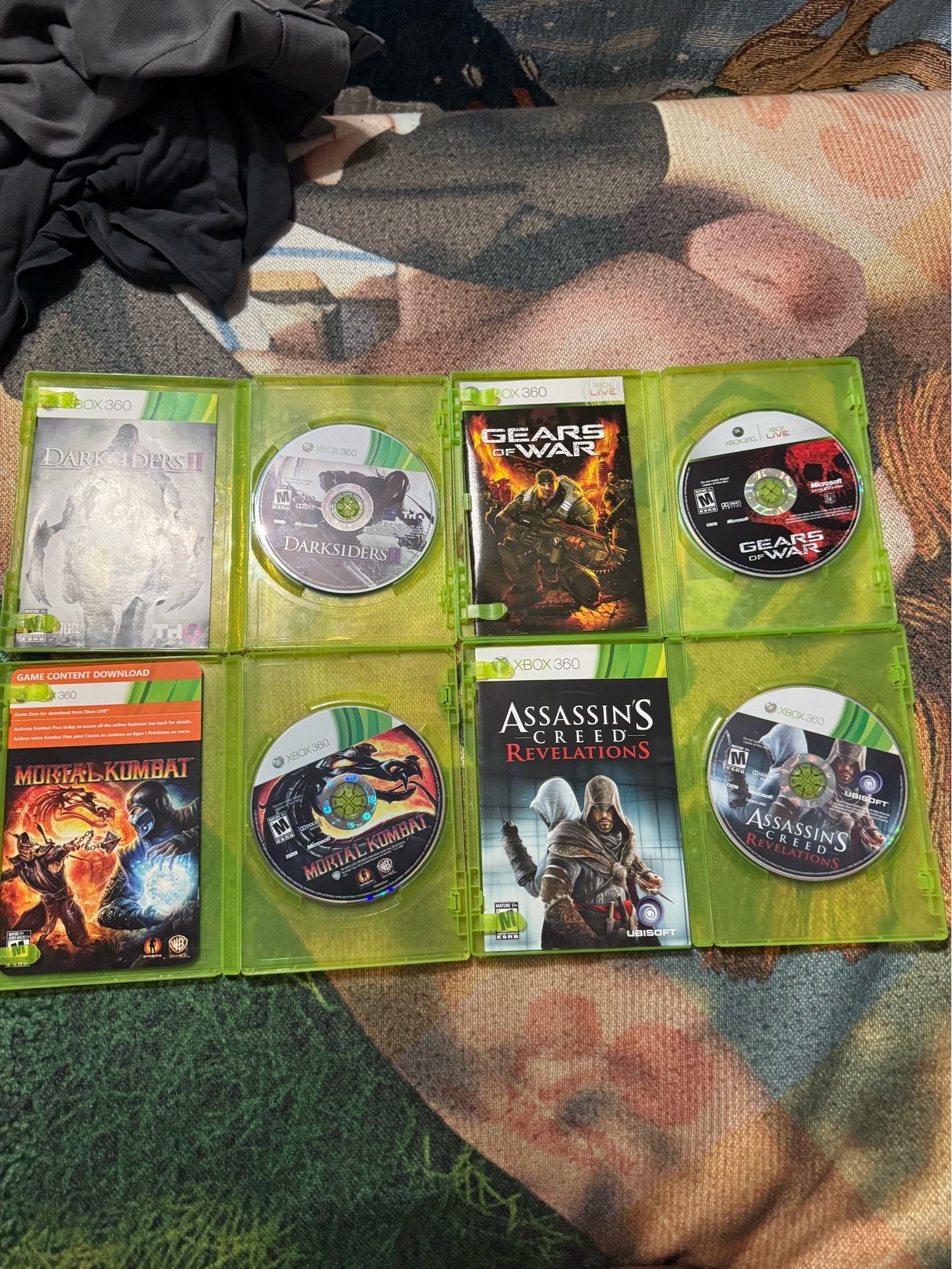 Xbox 360 games (no cover sleeves)