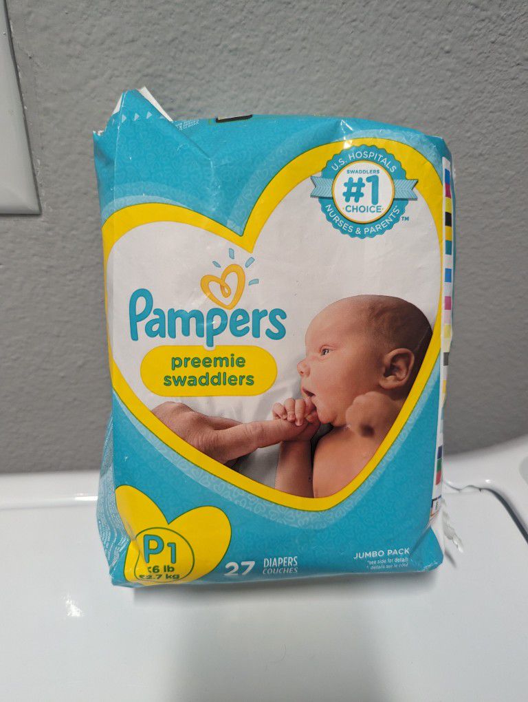 Free Pampers Preemie Swaddlers P1 Diapers