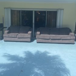 Grey Sofa And Love Seat