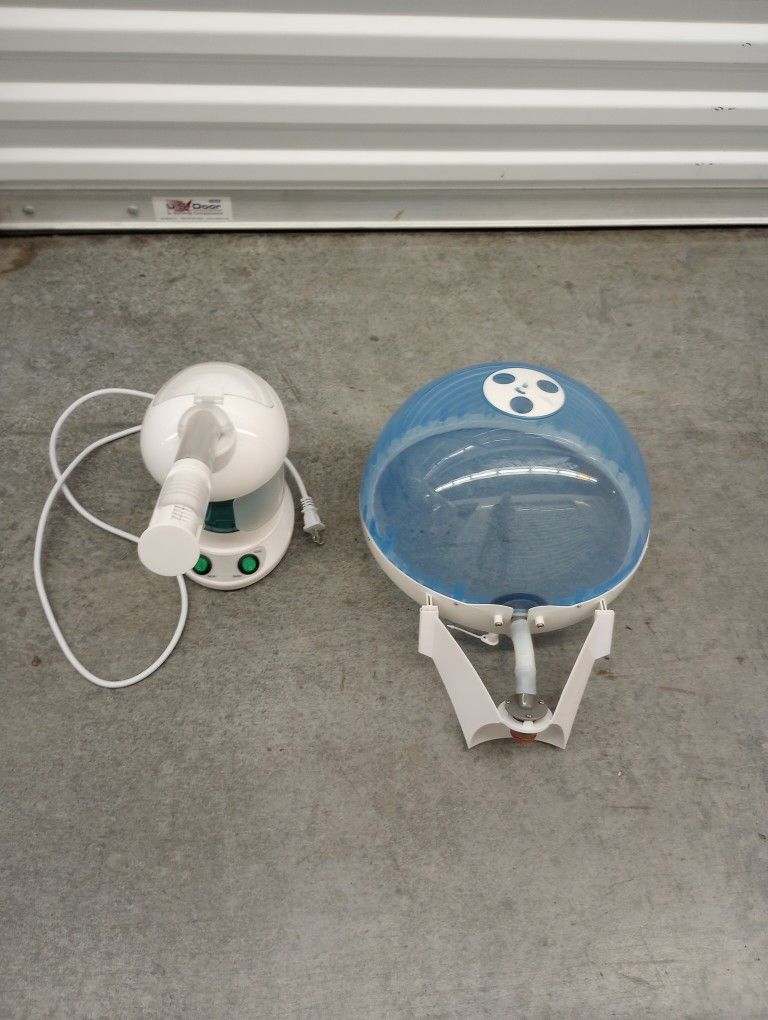 Portable 2 in 1 Hair Facial Steamer Bonnet Hood Dry Skin