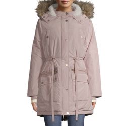 Women’s Heavy Weight, Anorak with Faux Fur Trimmed Hoodie