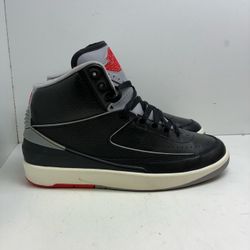 Jordan Retro 2 Black Cement Shoes 21973142