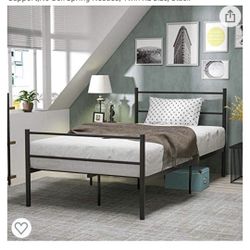 Two XL Twin Bed Frames With Used Mattresses 