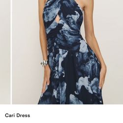 Reformation Cari dress In Midnight Blue Sz 6