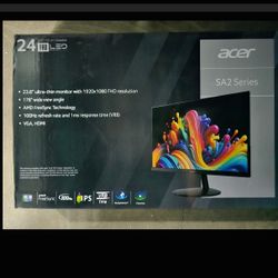 Acer SA242Y SA2 Series 23.8" LCD Monitor Full HD 1920x1080 IPS 100Hz Ultra thin™
