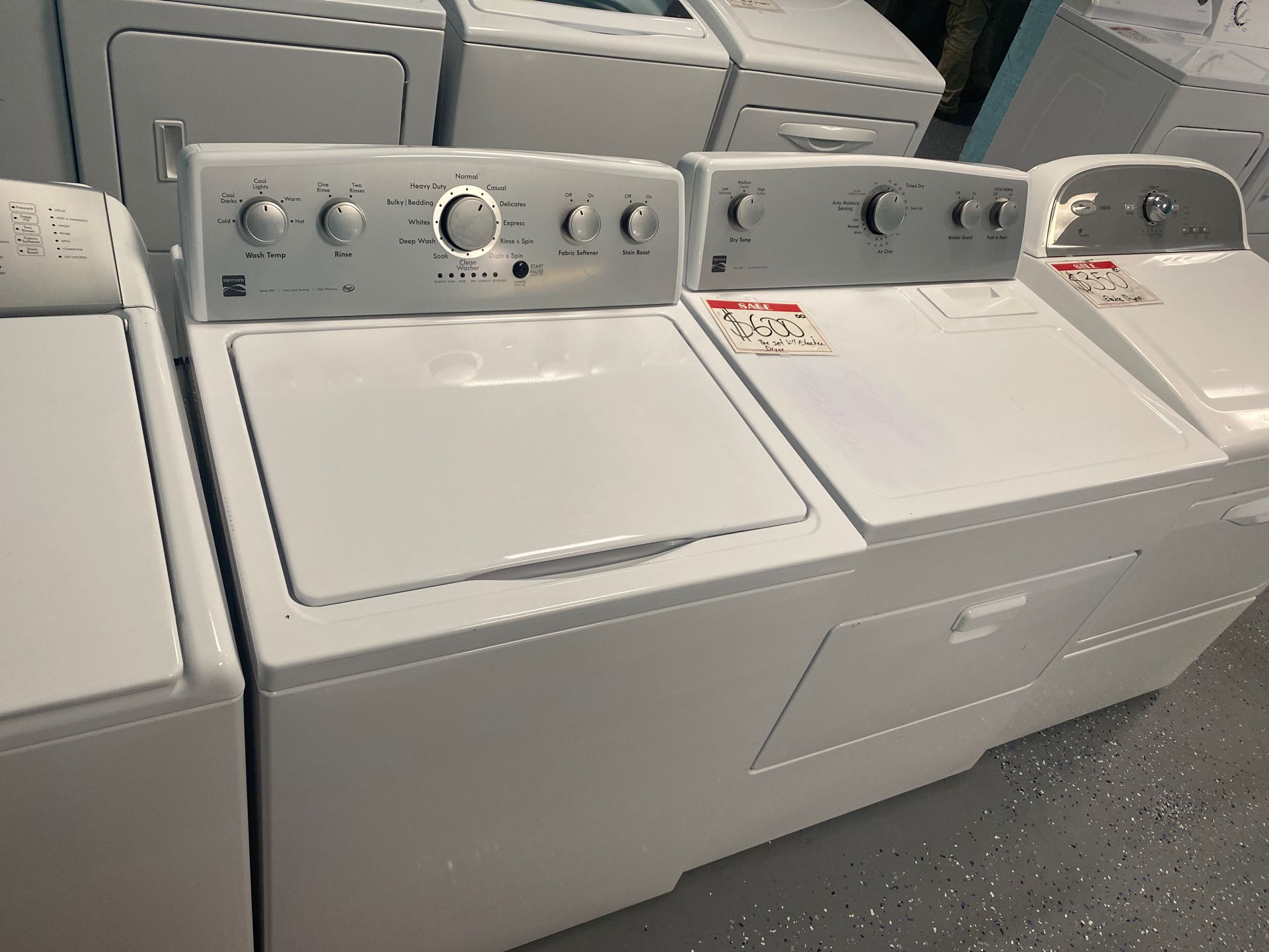Kenmore washer and dryer set 10% off