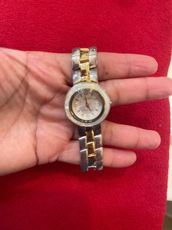Ecclissi Sterling Silver 925 Womens Watch Two Tone Bracelet Quartz 27mm