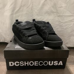 DC Shoes all black, size 6.5 US Men’s.