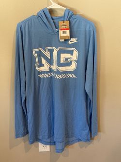 Nike UNC North Carolina Hooded Long Sleeve Shirt Size Men’s Large