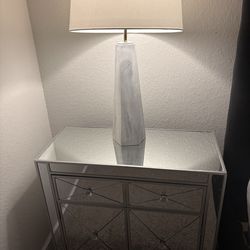 Mirrored side table