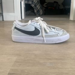 White Nike Flat Shoes