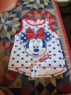 Disney Minnie Mouse patriotic sz 10/12