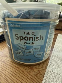 Tub O’Spanish Words- Lakeshore