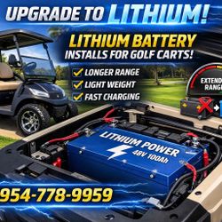 Lithium Battery Upgrades for Golf Carts