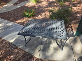 Metal outdoor table