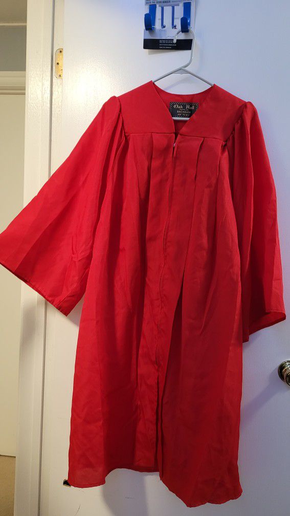 Red Graduation Gown