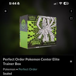 PERFECT ORDER PKC ETB & BOOSTER BOX