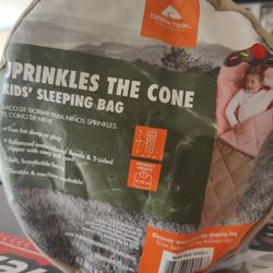 Sleeping Bag For Kids. Sprinkled Cone