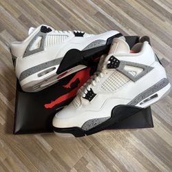Jordan 4 White Cement 