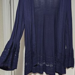 Like New Size Medium Women Navy Jacket 