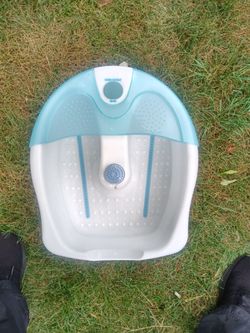 Foot massage tub