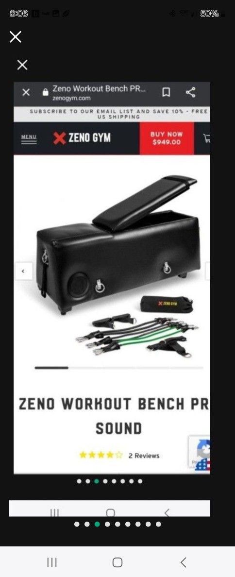 BRAND new Zeno bench Pro