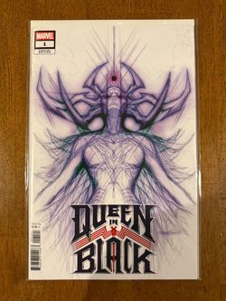 Queen In Black #1 Gleason White Webhead Variant