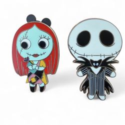 Disney Nightmare Before Christmas Cuties Pin Set Jack Sally 2022