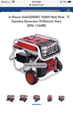 A-iPower SUA12000EC 12000 Watt Peak Gasoline Generator W/Electric Start (EPA / CARB) A-iPower SUA12000EC 12000 Watt Peak Gasoline Generator W/Electric Start (EPA / CARB)