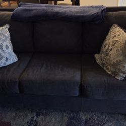 Couch set slate/blue/gray