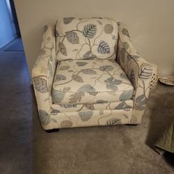 Large white chair