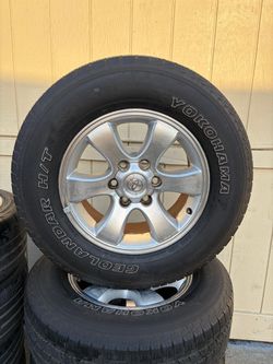 Toyota wheels with 265/65R17 Yokohama Geolandar H/T G056 available with installation