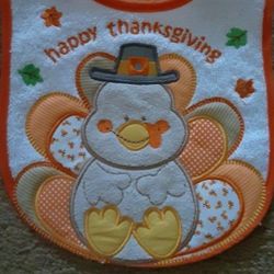 NEW Thanksgiving Bibs (Choice of Style...including Baby's First...see Photos)